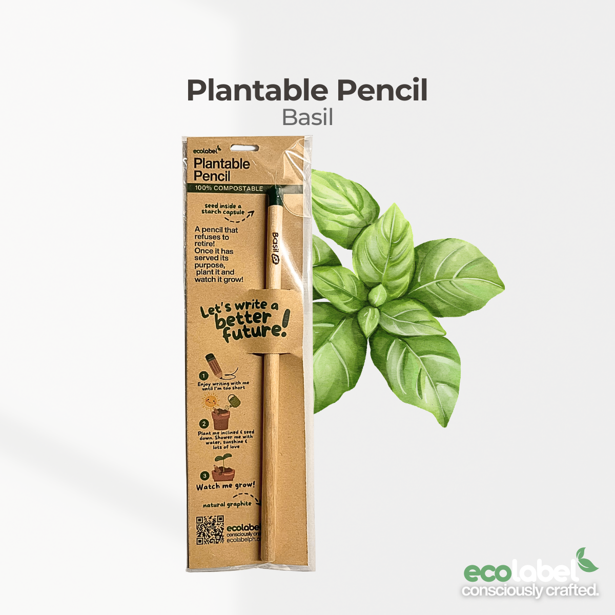 Plantable Pencil Compostable Starch Capsule