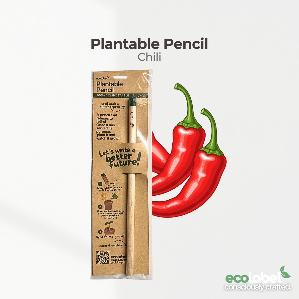 Plantable Pencil Compostable Starch Capsule