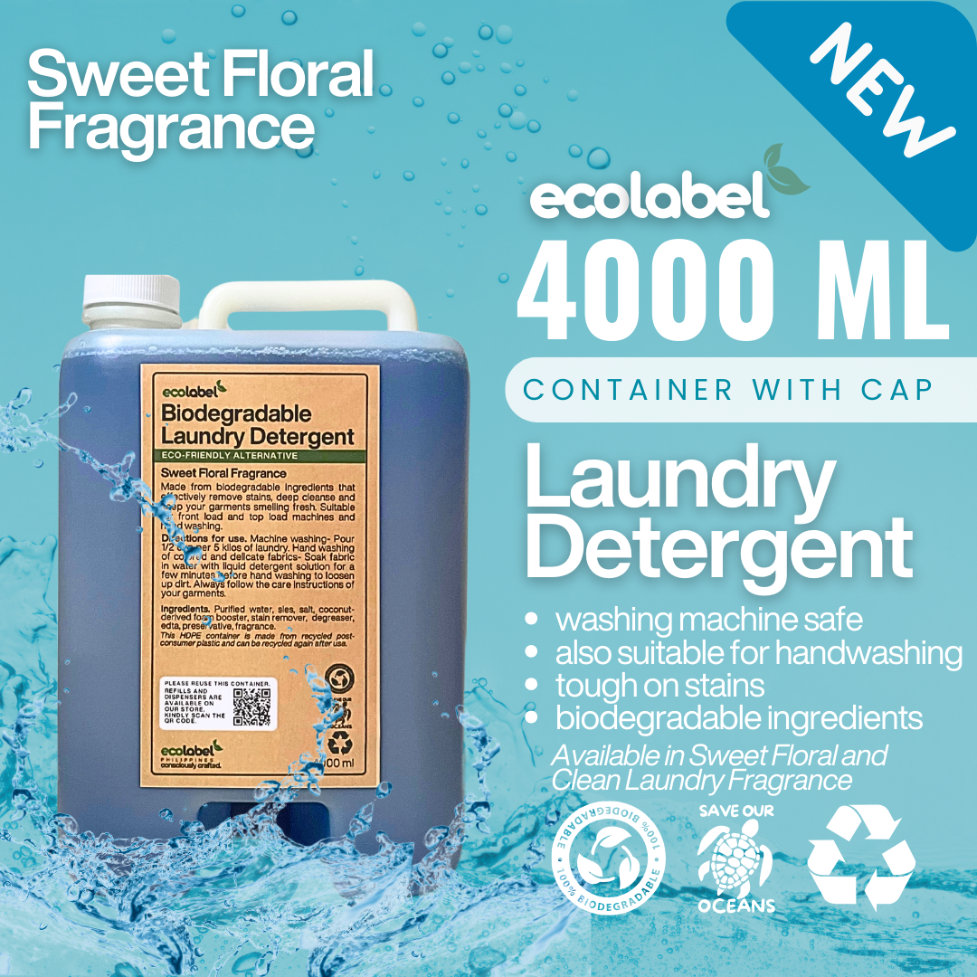 Biodegradable Liquid Laundry Detergent Sweet Floral Fragrance