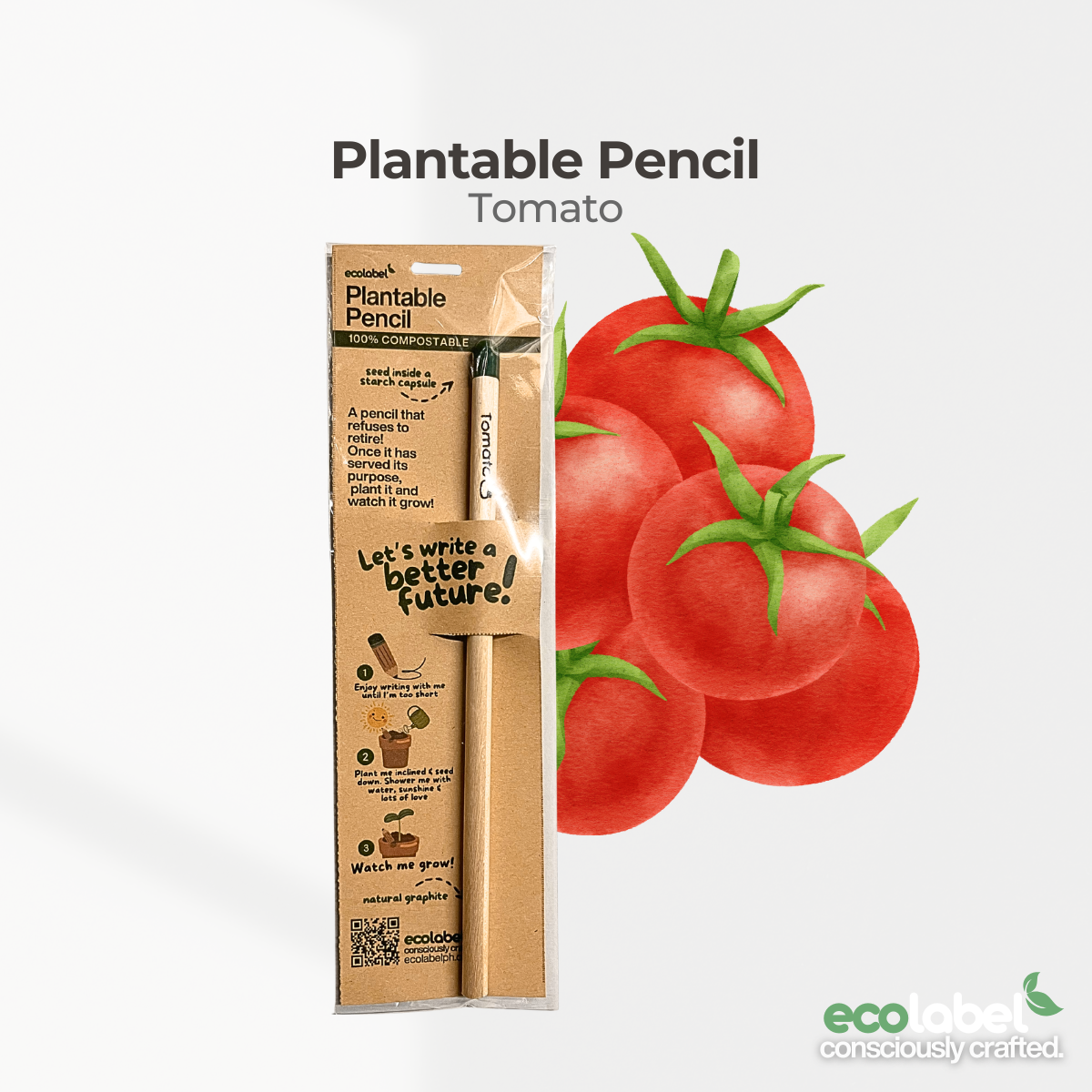 Plantable Pencil Compostable Starch Capsule
