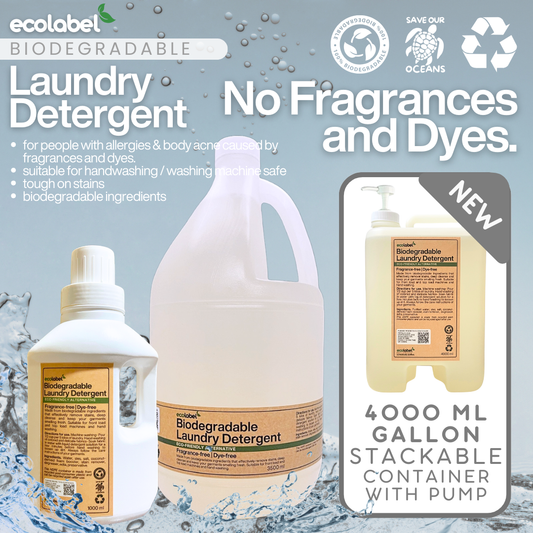 Biodegradable Liquid Laundry Detergent Fragrance-free & Dye-free