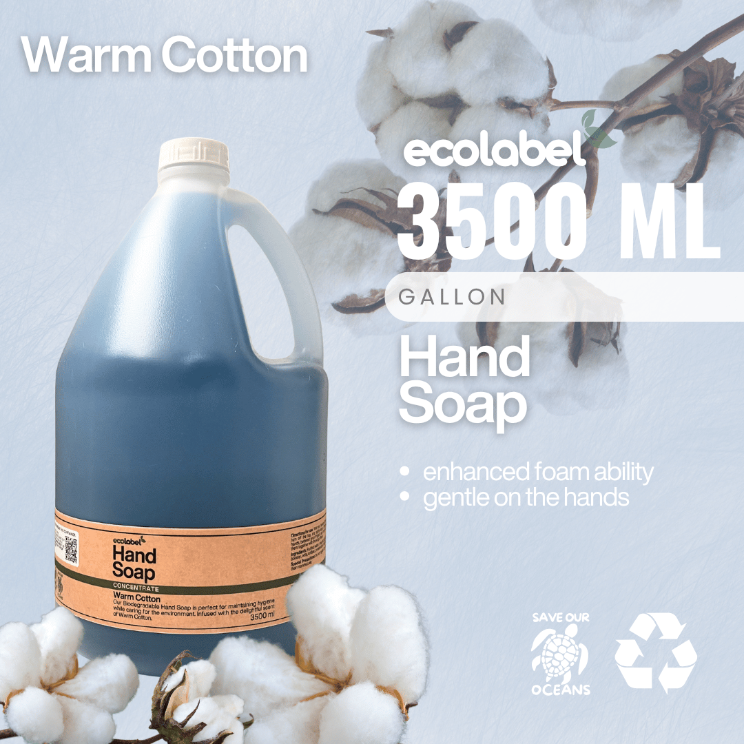 Biodegradable Hand Soap Concentrate Warm Cotton