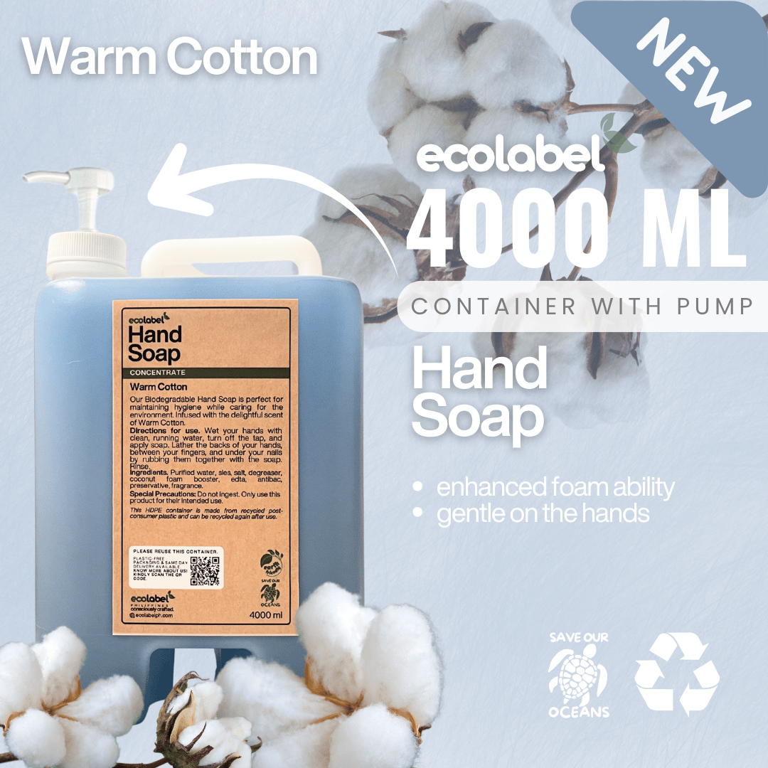 Biodegradable Hand Soap Concentrate Warm Cotton