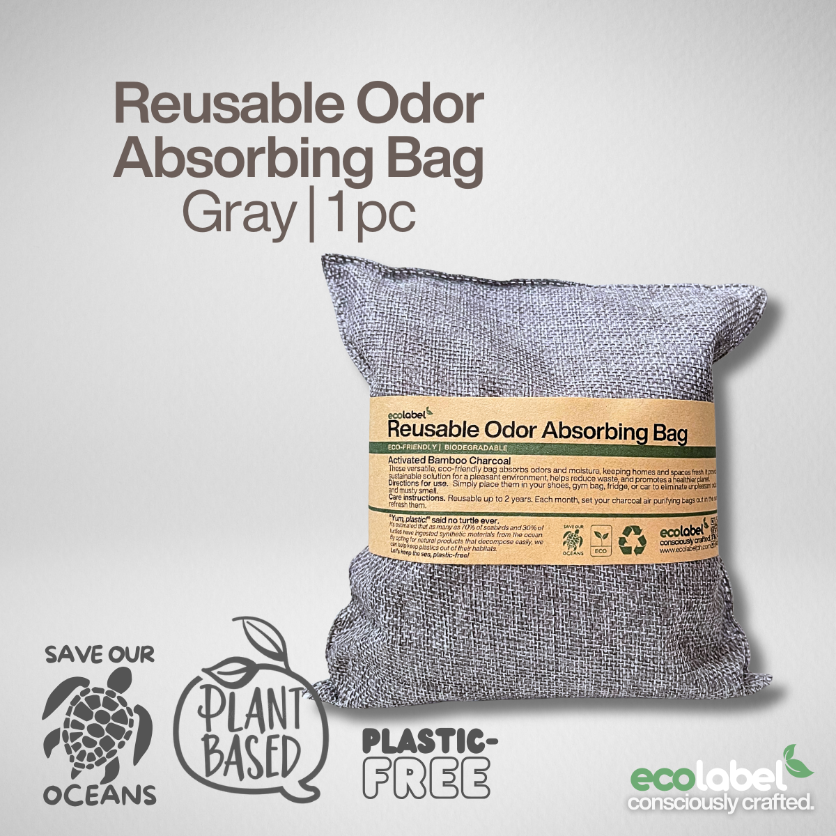 Reusable Activated Charcoal Odor Absorbing Bag Air Purifier for Room Home Car Shoe Refrigerator Deodorizer