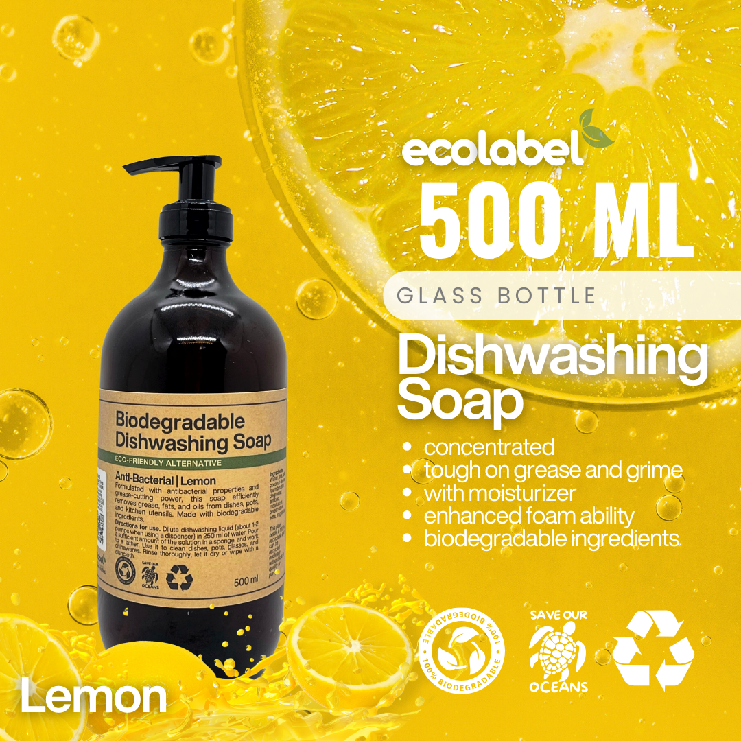 Biodegradable Dishwashing Soap Liquid Concentrate Lemon