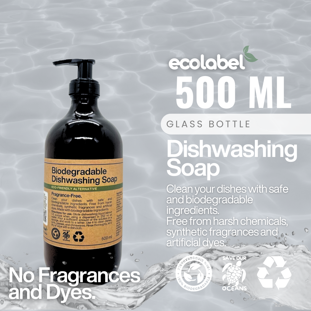 Biodegradable Dishwashing Soap Liquid Concentrate Fragrance-free | Dye-free