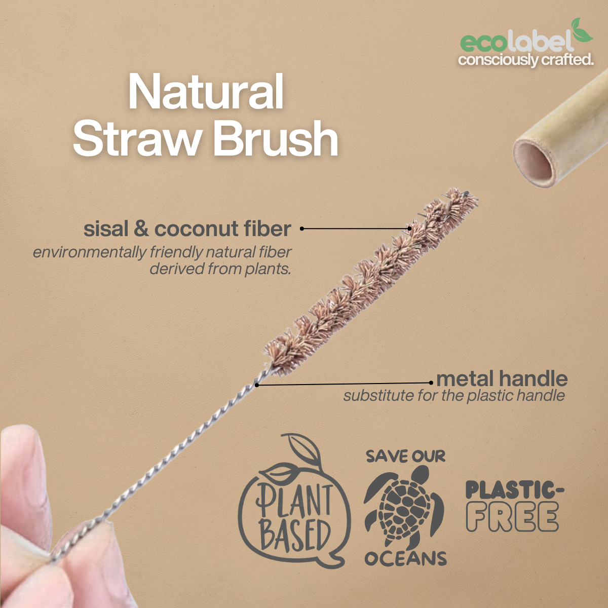 Natural Straw Brush