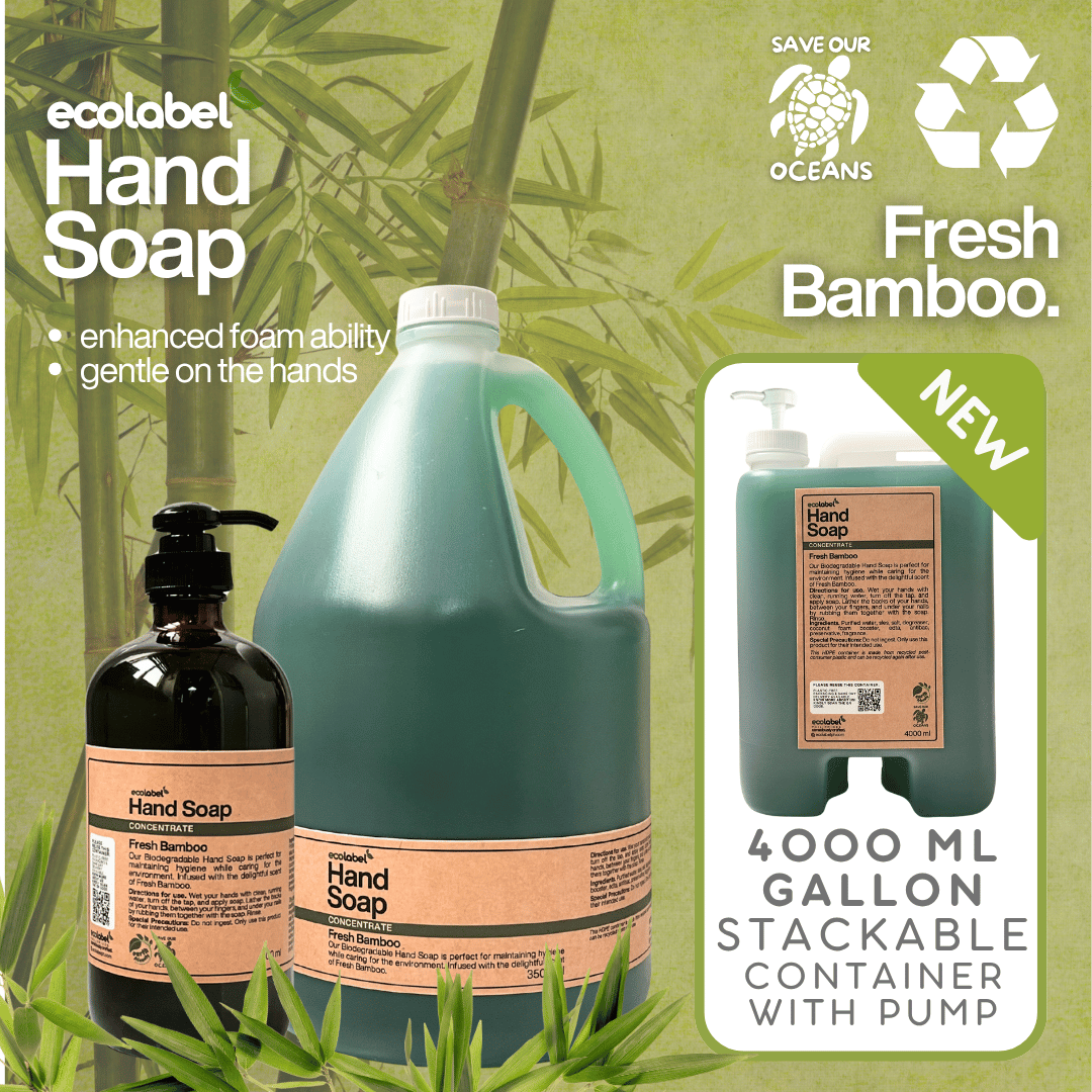 Biodegradable Hand Soap Concentrate Fresh Bamboo