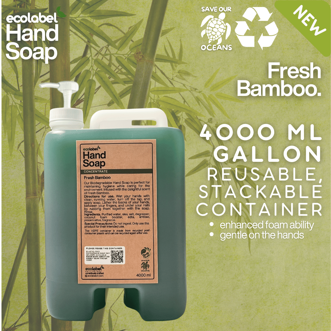 Biodegradable Hand Soap Concentrate Fresh Bamboo