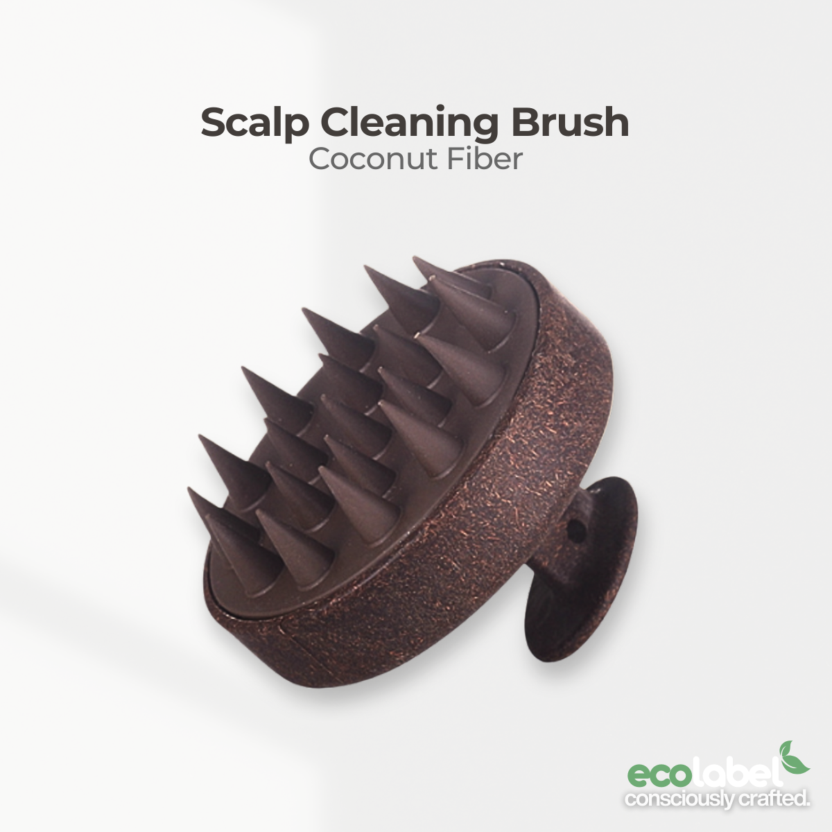 Reusable Coconut Fiber Scalp Cleaning Brush