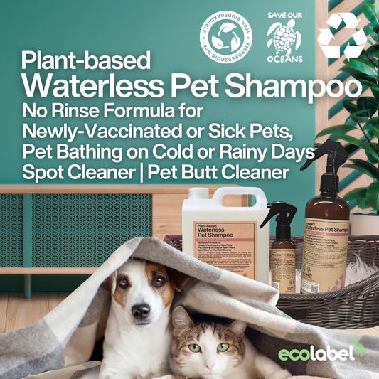 Plant-Based Waterless Pet Shampoo