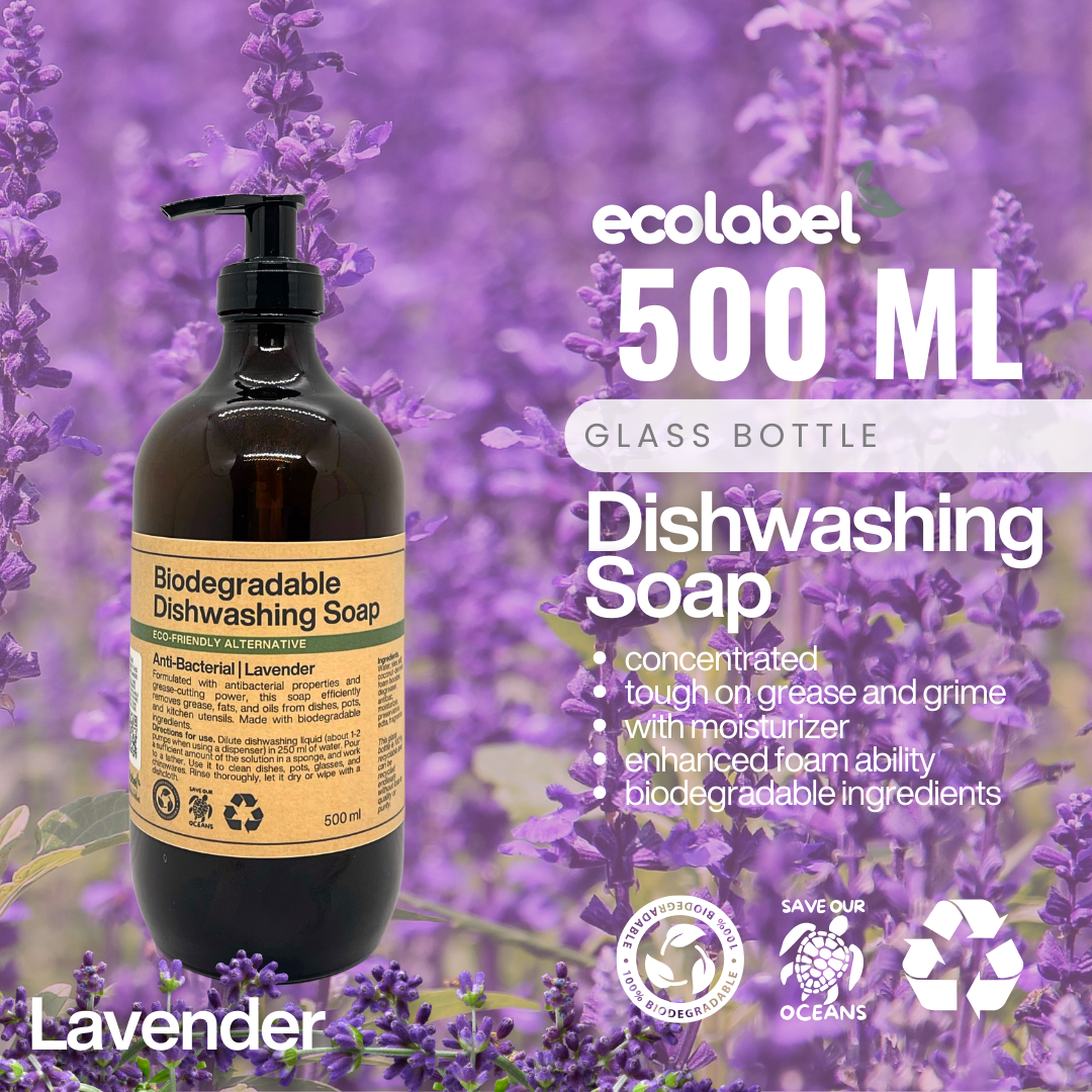 Biodegradable Dishwashing Soap Liquid Concentrate Lavender