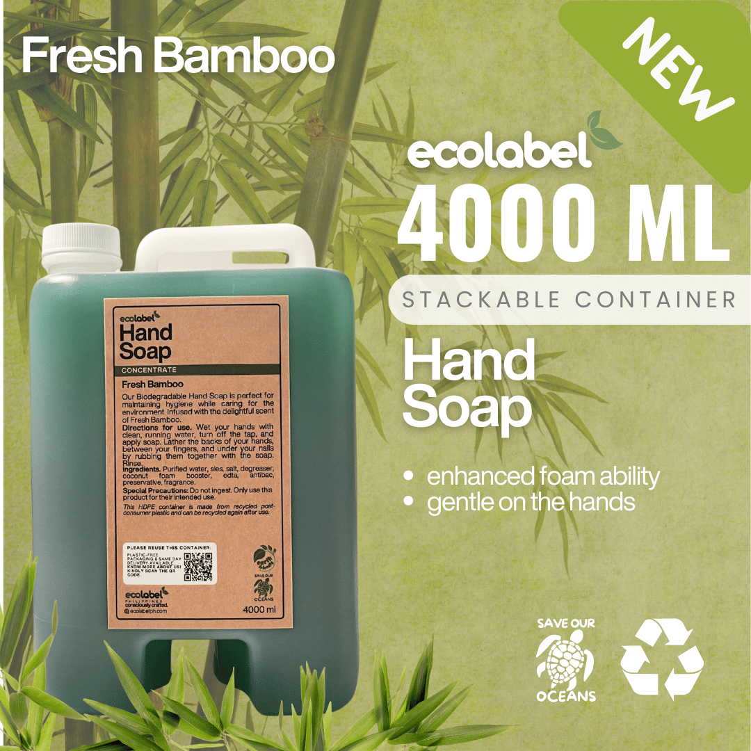 Biodegradable Hand Soap Concentrate Fresh Bamboo