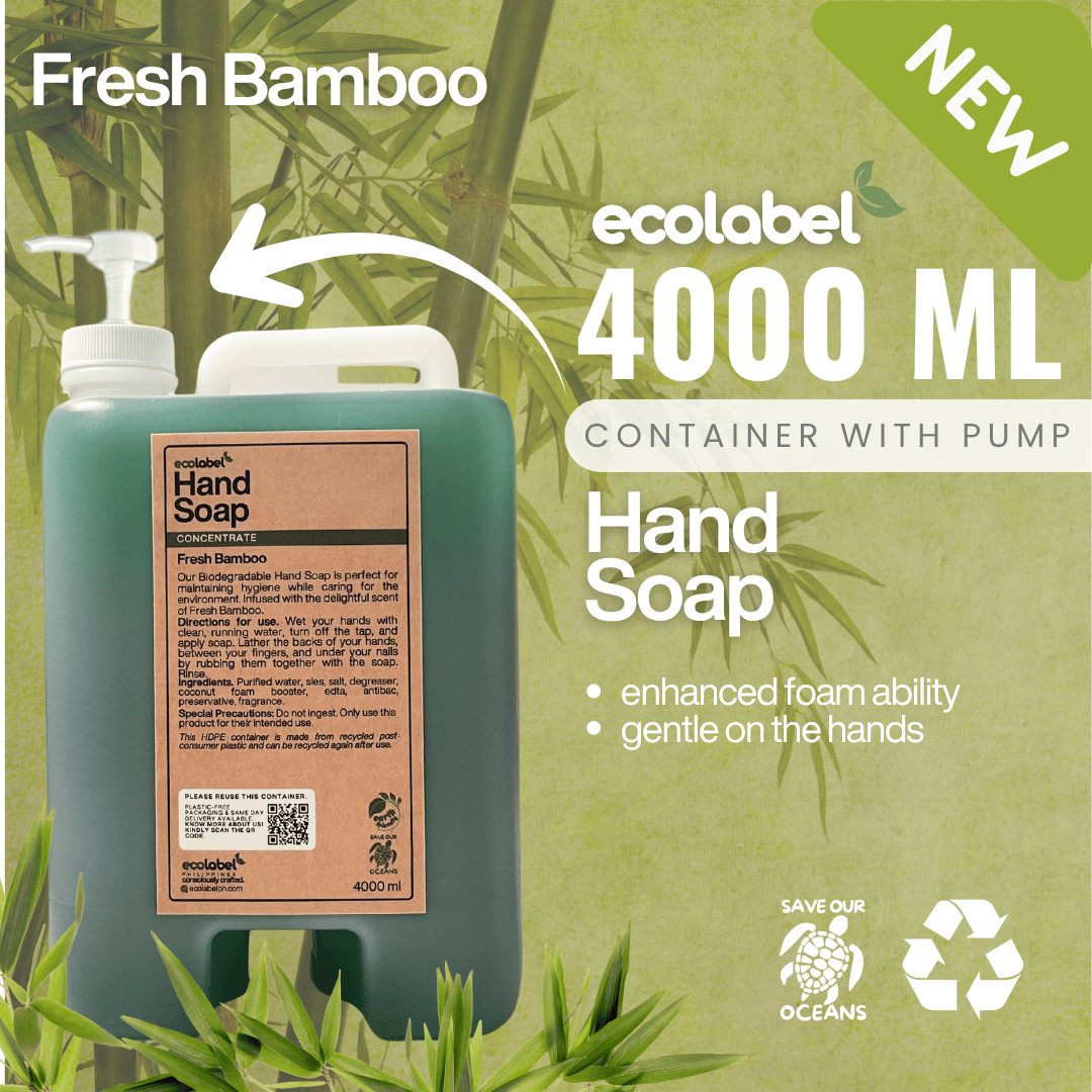Biodegradable Hand Soap Concentrate Fresh Bamboo