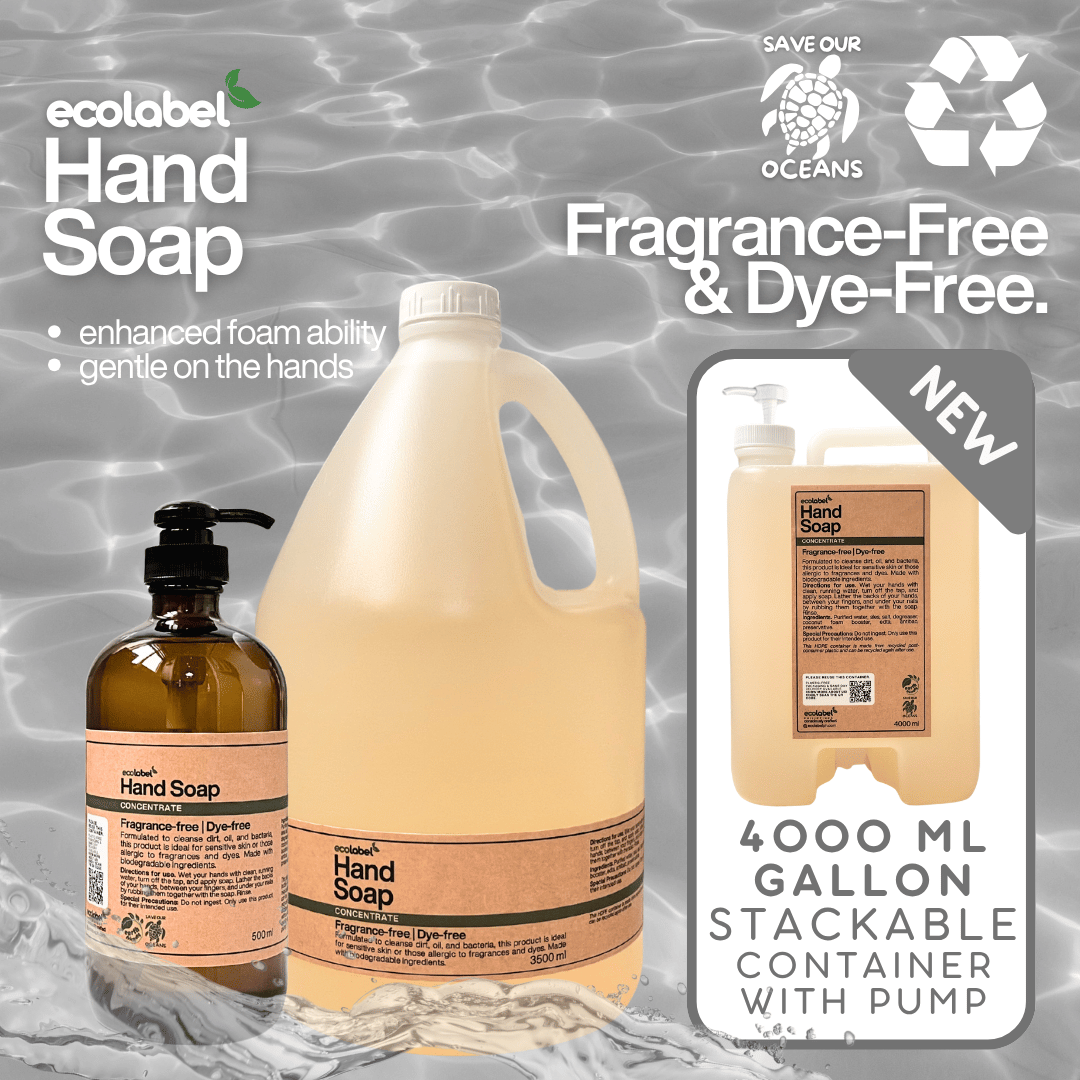 Biodegradable Hand Soap Concentrate Fragrance-free | Dye-free
