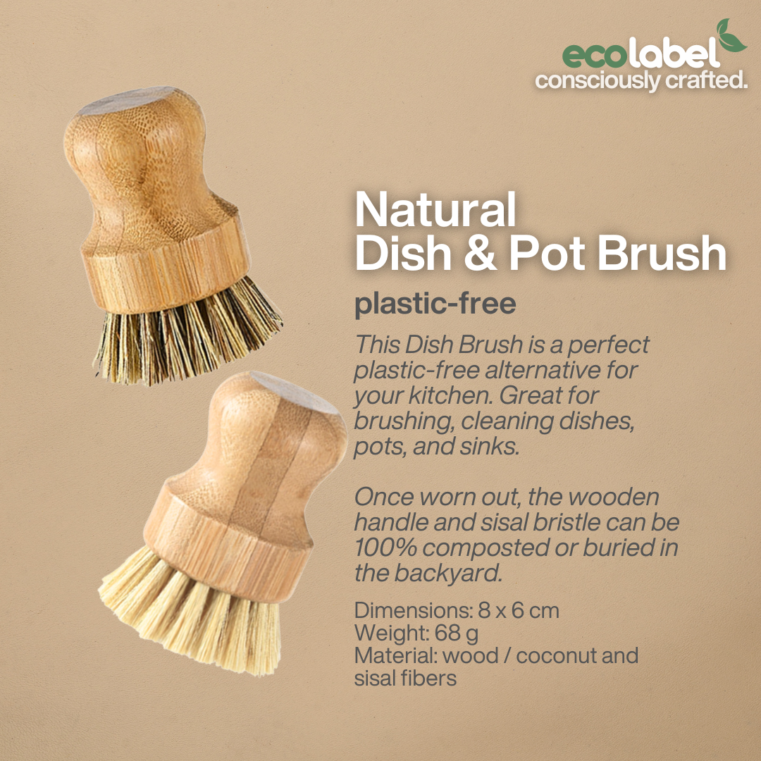 Natural Dish & Pot Brush