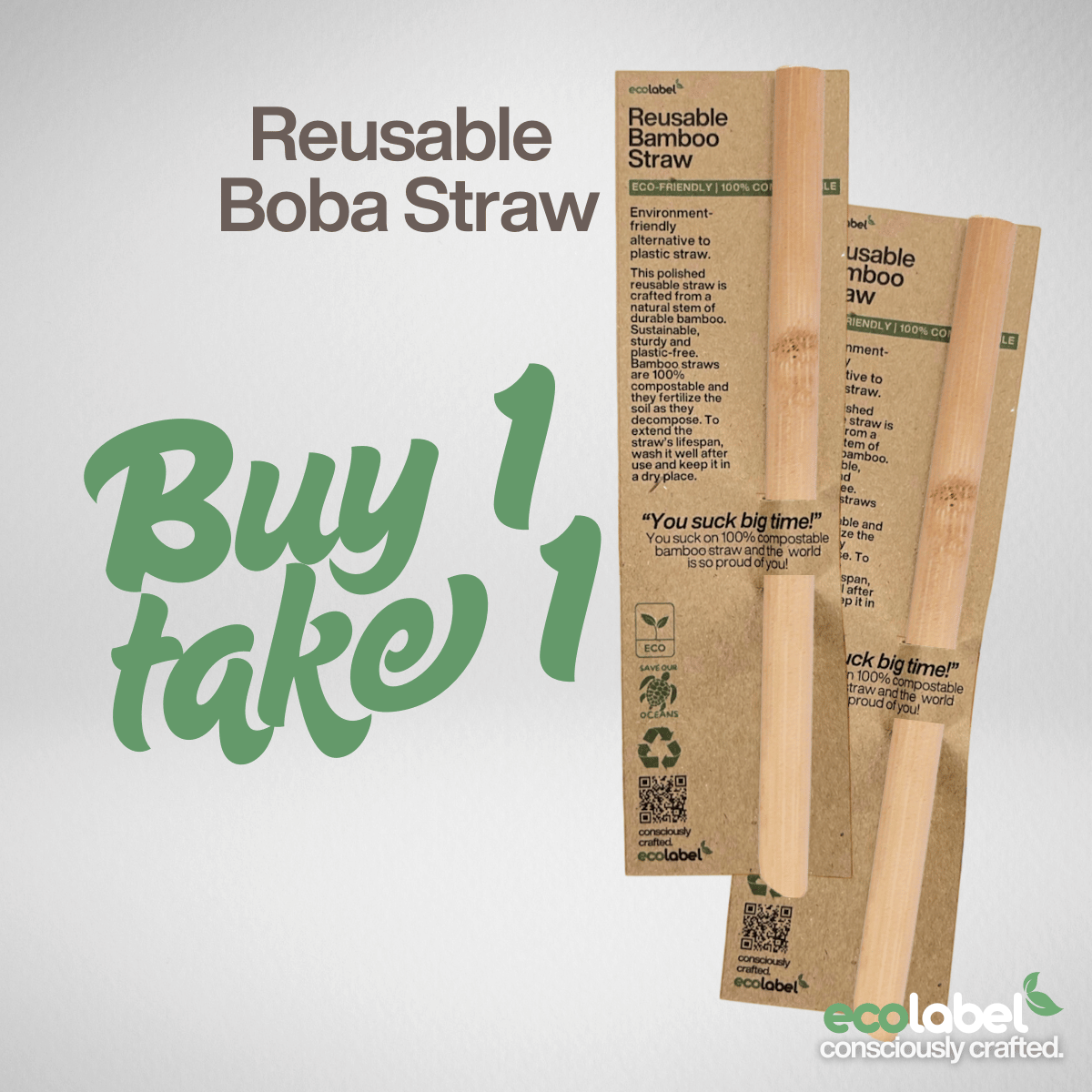 Reusable Bamboo Straw