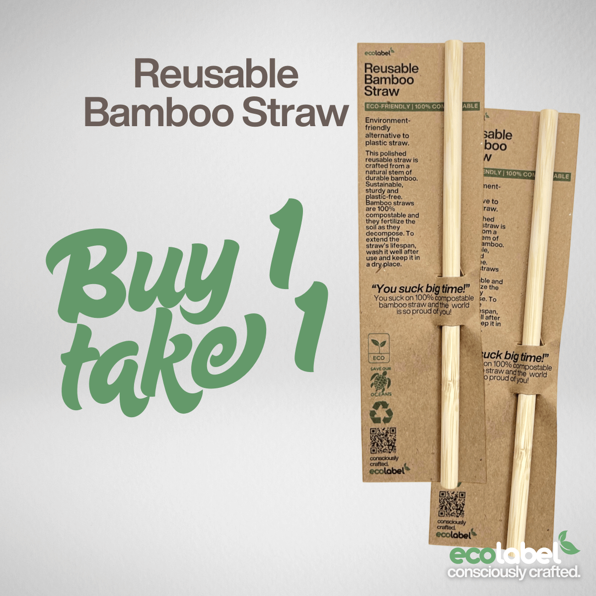 Reusable Bamboo Straw